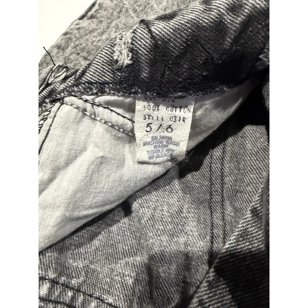 Rare Los Questa Vintage High Waisted Acid Wash Mom Jeans Grey Black Button Fly - Picture 7 of 11